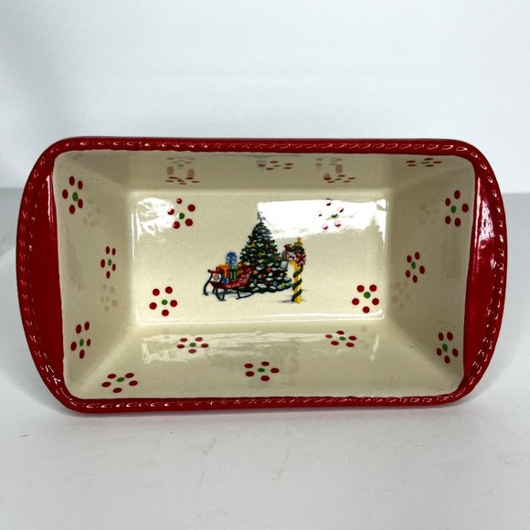 Mini 12oz Temptations by Tara Holiday Loaf Pan without lid - Picture 2 of 9